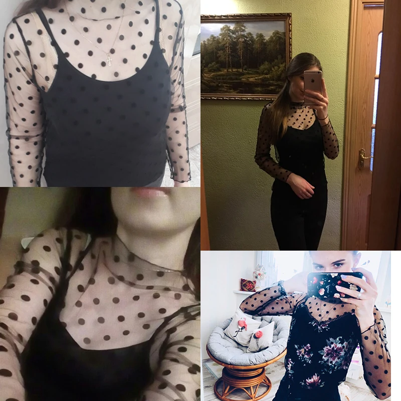 Женские кружевные топы 2019 Летняя мода женский сетчатый рубашки с прорезями