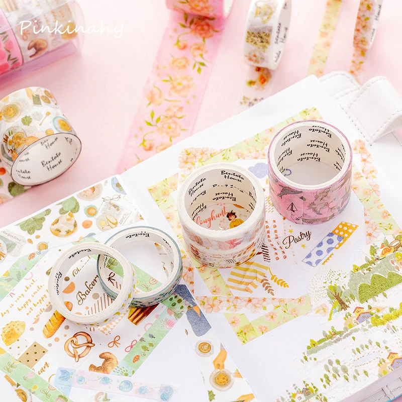 5 шт. Милые Японские животные цветы Еда Набор декоративного скотча Васи рукоделие