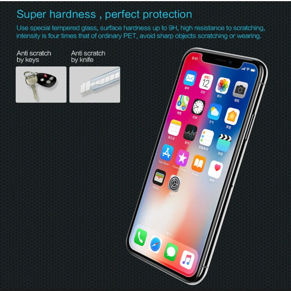 Nillkin для iPhone 11 Pro Max XS Max XR X glass H+ Pro закаленное стекло для защиты экрана для iPhone 11 Pro X XS Max 7 8 Plus glass