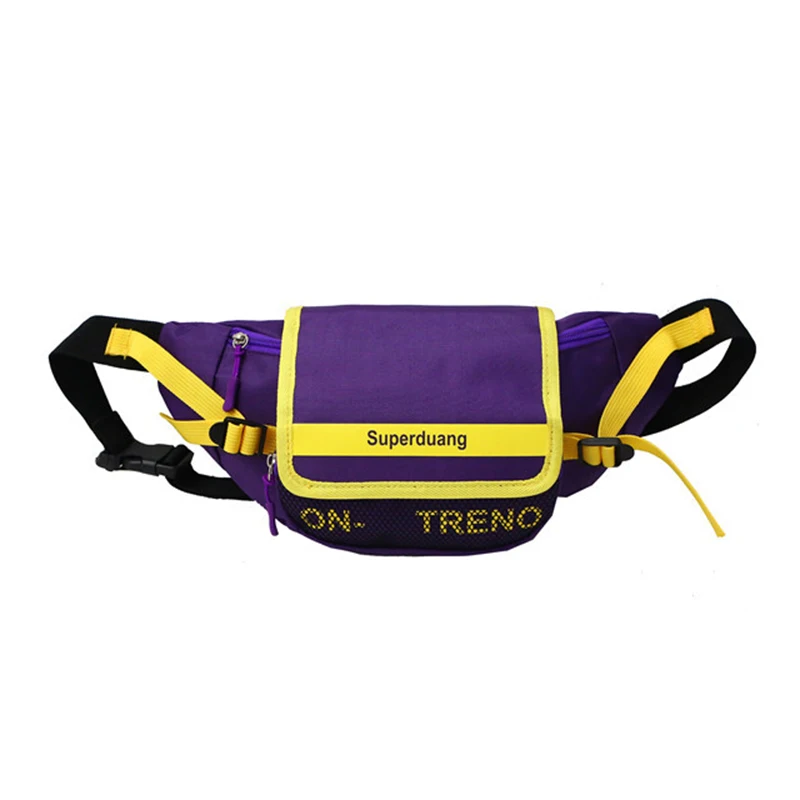 Purple Waist pack Модные карманные сумки унисекс сундук с бананом сумка уличный стиль хип-хоп сумка холст сумка - Цвет: Purple Waist pack