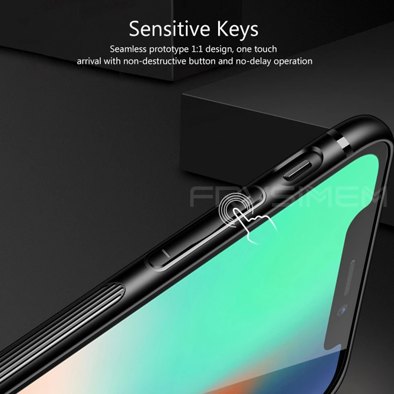 Frvsimem для iPhone 6 6S 7 8 защитный корпус телефона рукав закаленное стекло задняя крышка