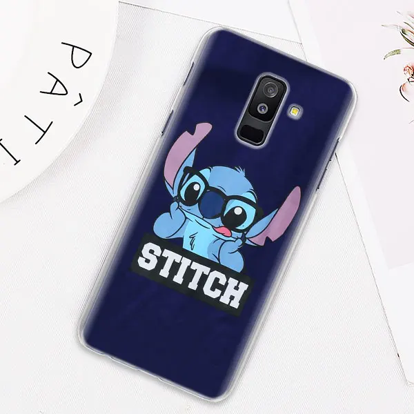 10 Милый чехол для телефона Lilo Stitch s для samsung Galaxy J4 J6 Plus J8 A40 A50 A60 A70 A80 жесткий чехол из поликарбоната - Цвет: 10