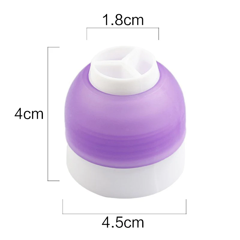 3 отверстия для украшения торта конвертер смешивания вида цветов обледенения