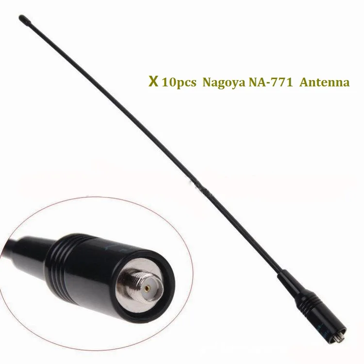 В продаже NAGOYA NA 771 двухдиапазонная антенна для walkie talkie Baofeng UV 5R аксессуары SMA F