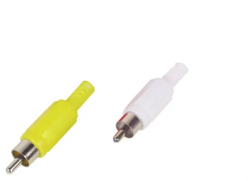 50 шт. паяльный RCA Штекер Аудио Видео разъем желтый и белый|connector pipe|connector rgbplug valve |