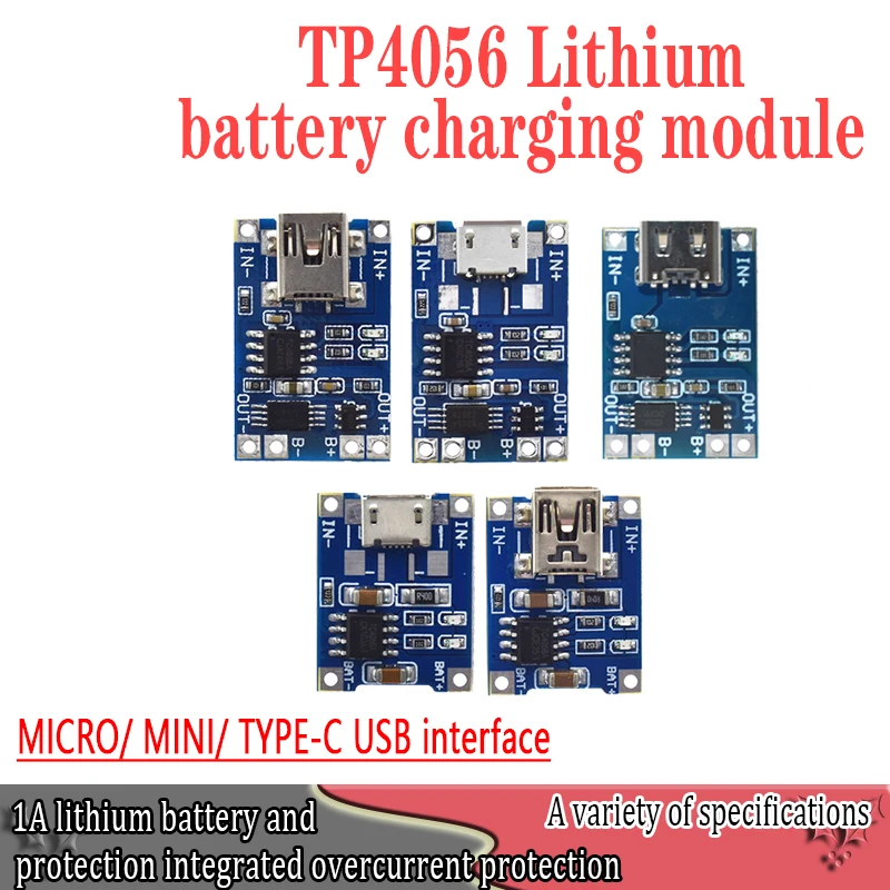 Умная электроника 5 в type c Micro USB 1A 18650 зарядная плата для литиевого аккумулятора с