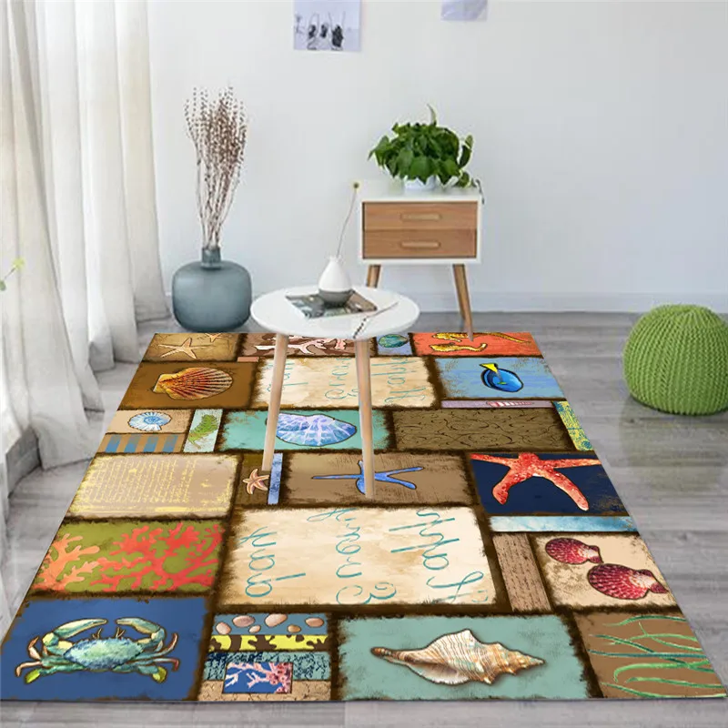 Мультфильм Граффити Прямоугольник Ковер милые животные печатных детская