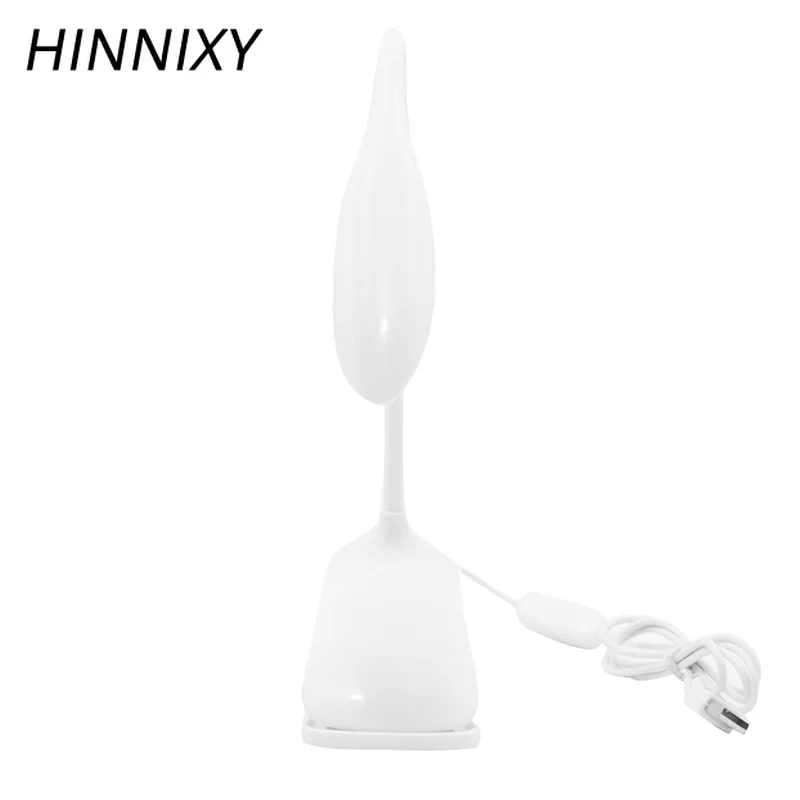 Hinnixy Светодиодная настольная лампа с сенсорным выключателем белая