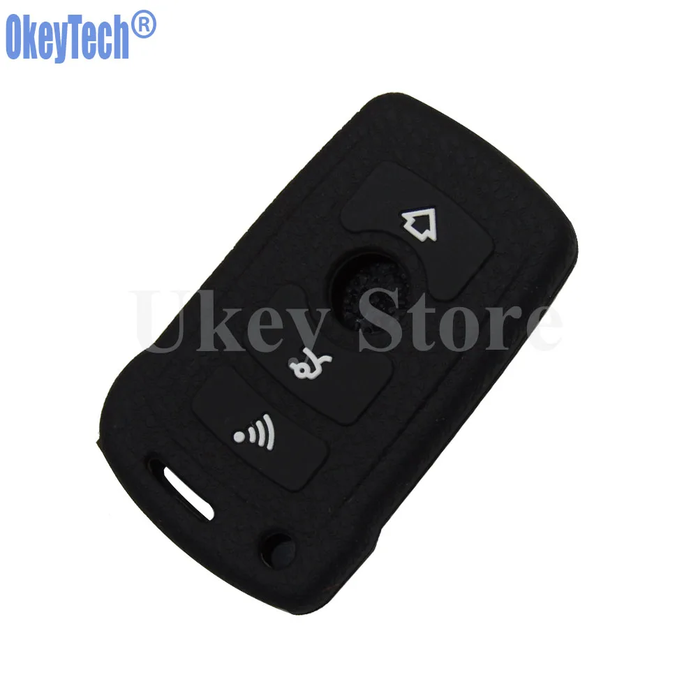 Силиконовый чехол для ключа OkeyTech BMW E65 E66 E67 E68 7 серии сменный силикагелевый смарт