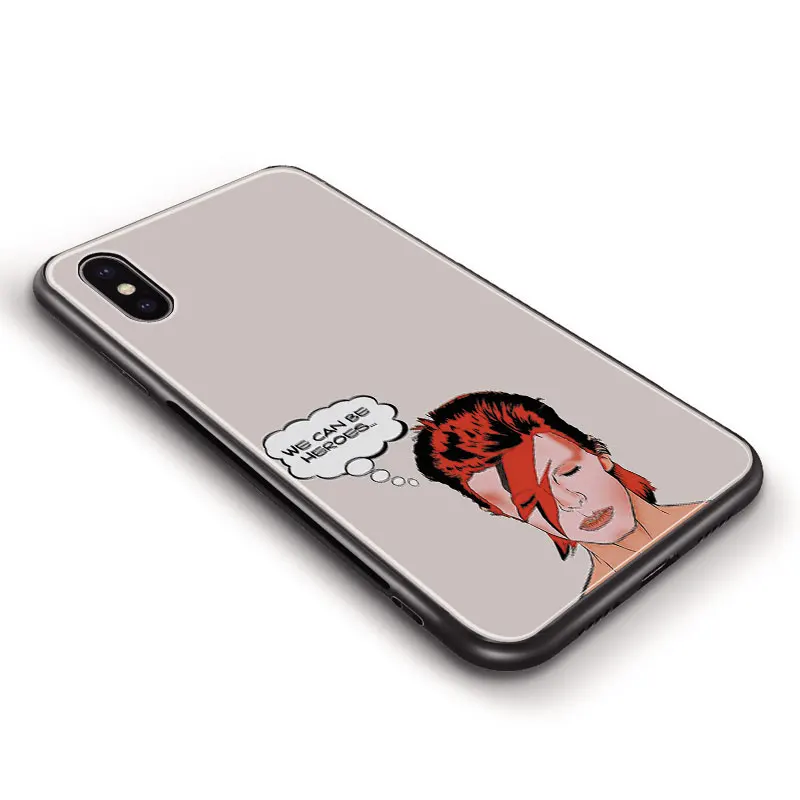 Модный мягкий силиконовый чехол David bowie из закаленного стекла для Xiaomi Mi 6 8 9 SE Mix 2 2S 3