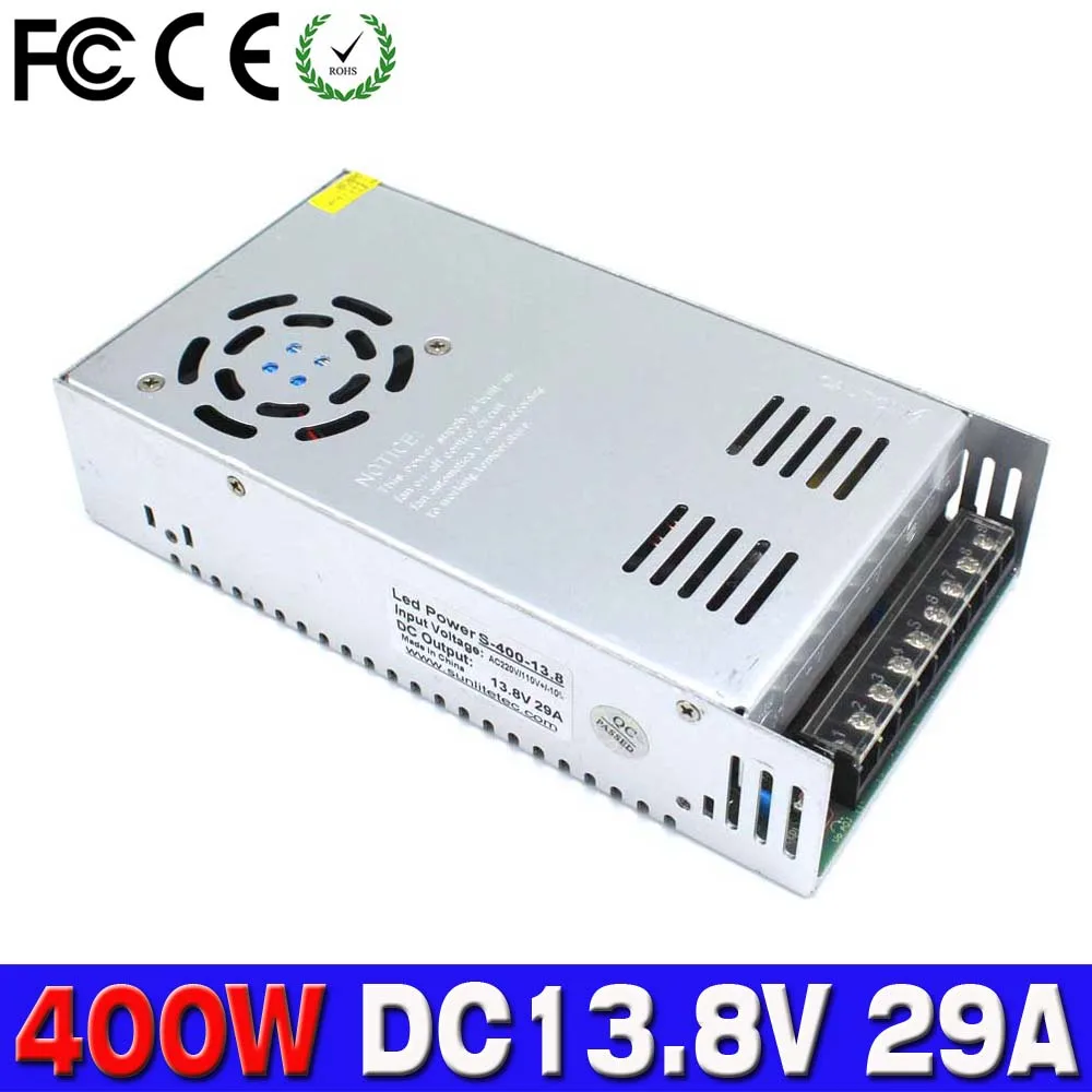 Регулируемый источник питания постоянного тока 13 8 V 29A 400w светодиодный