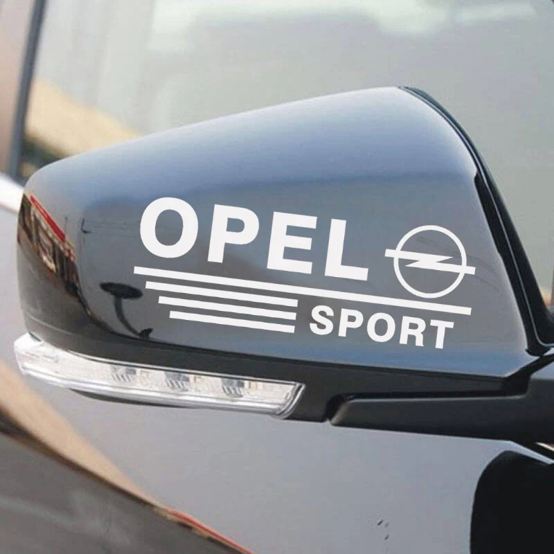Спортивные автомобильные наклейки на зеркало заднего вида 1 пара для Opel astra h corsa