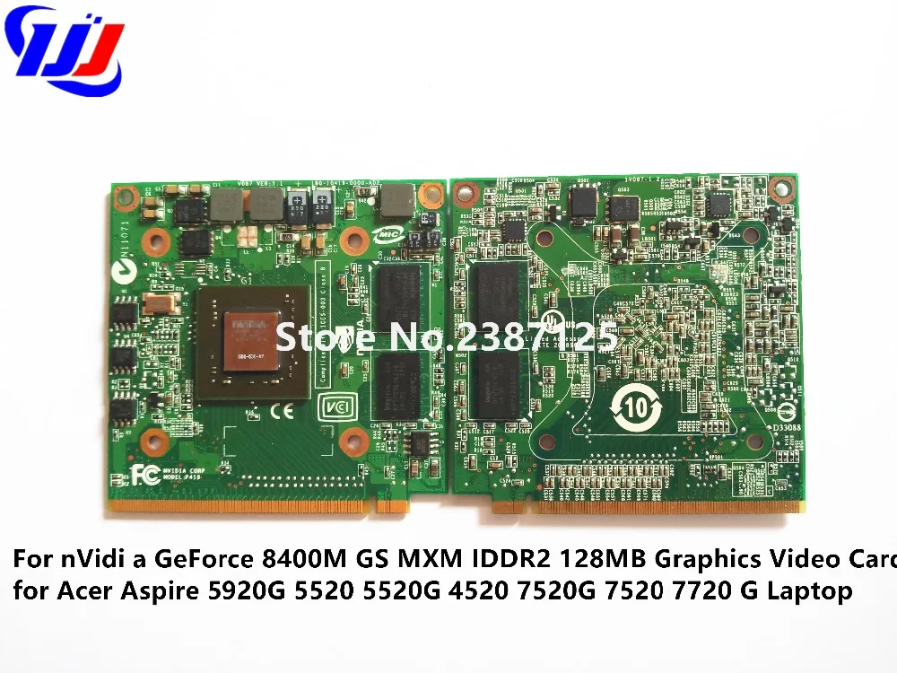 Видеокарта для n V i d a GeForce 8400M GS MXM IDDR2 128 Мб A c e r Aspire 5920G 5520G 4520G 7520G 7520 7720G|card card|card