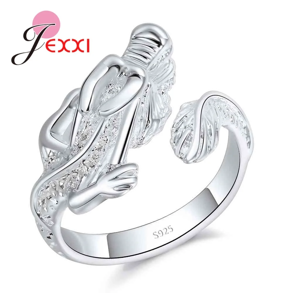 Женское вечерние ЦО из серебра 925 пробы с драконом|fashion rings for women|rings womendesigner ring |