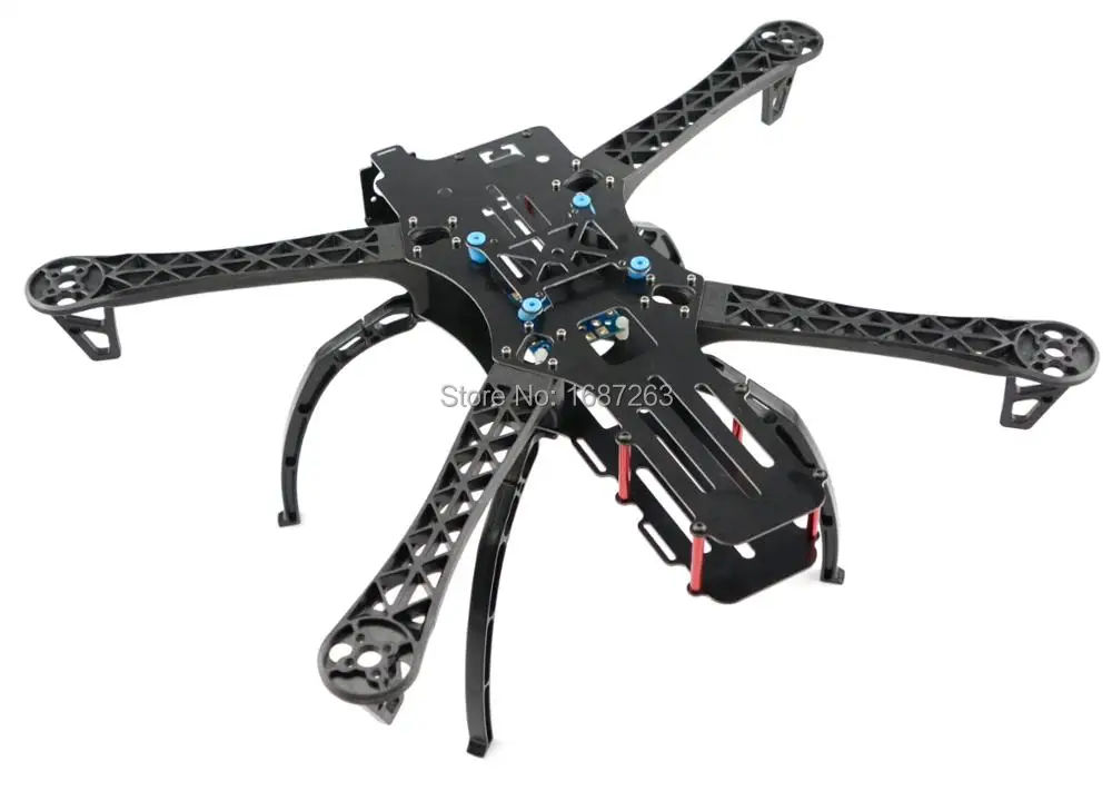 Рамка для квадрокоптера 500 мм и посадочные шасси GoPro мультикоптера паука рептилии