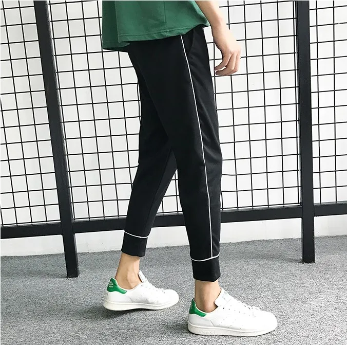 

Men's Pants Summer New Korean Tide Slim Nine-minute Pants 2019