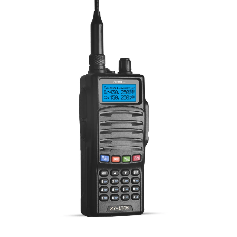 HELIDA Hand Generators Walkie Talkie 5W SY-UV99 Two Way Radio VHF/UHF Band 136-174/400-520MHz