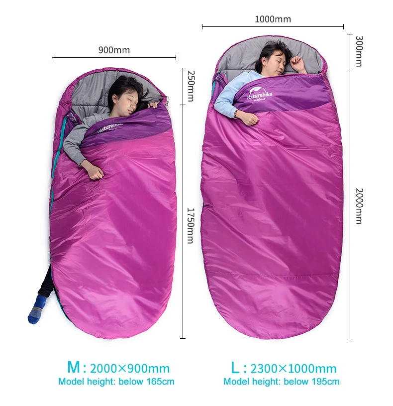 NatureHike 2,3*1 м двойной слой кемпинг утолщение замок спальный мешок взрослый спальный мешок зимний открытый ультра-светильник спальный мешок
