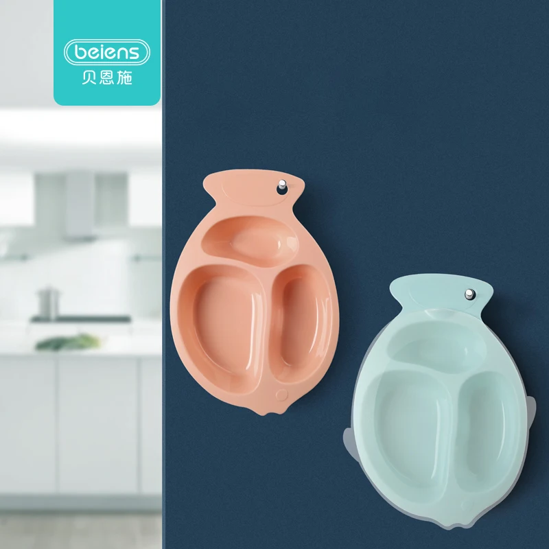 Beiens детская тарелка кормушка Platos Infantil форма рыбы блюда для детей Детская
