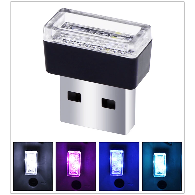 AKDSteel USB ночник светильник светодиодный для салона автомобиля атмосферный