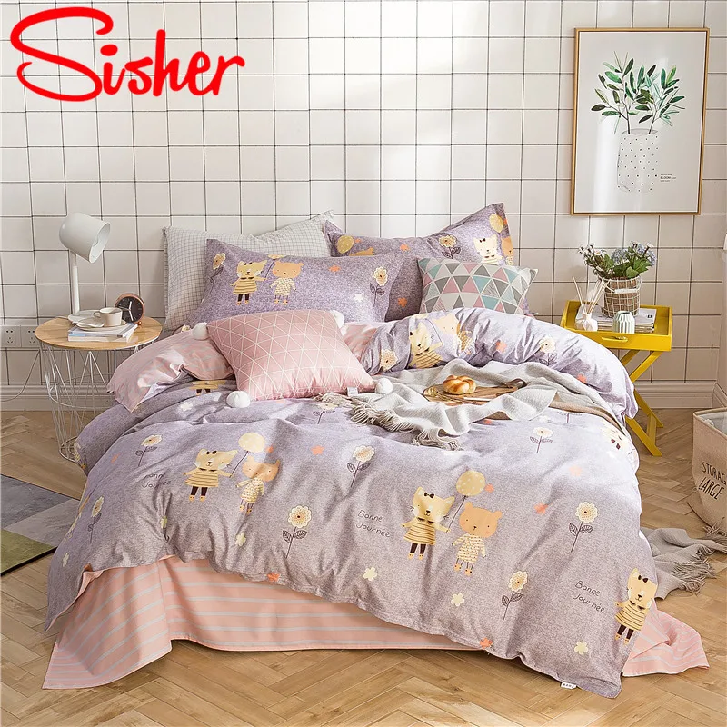 Набор постельного белья в простом скандинавском стиле для детей милый комплект