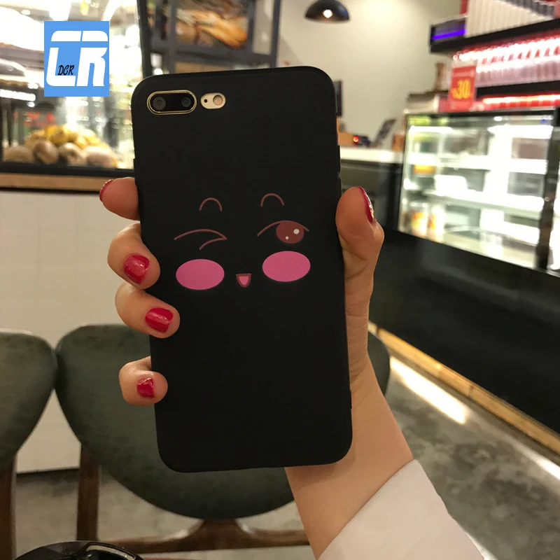 Милый простой черный мягкий тонкий чехол для Apple iPhone 5 5S SE 6 6S Plus 6s 7 8 plus силиконовые