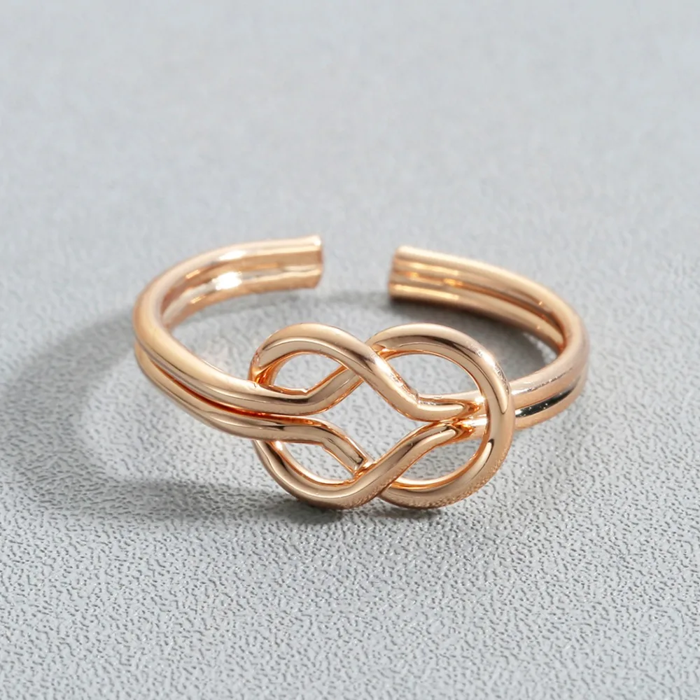 Женские вечерние кольца с узлом Kinitial бесконечности и вечности подарочные