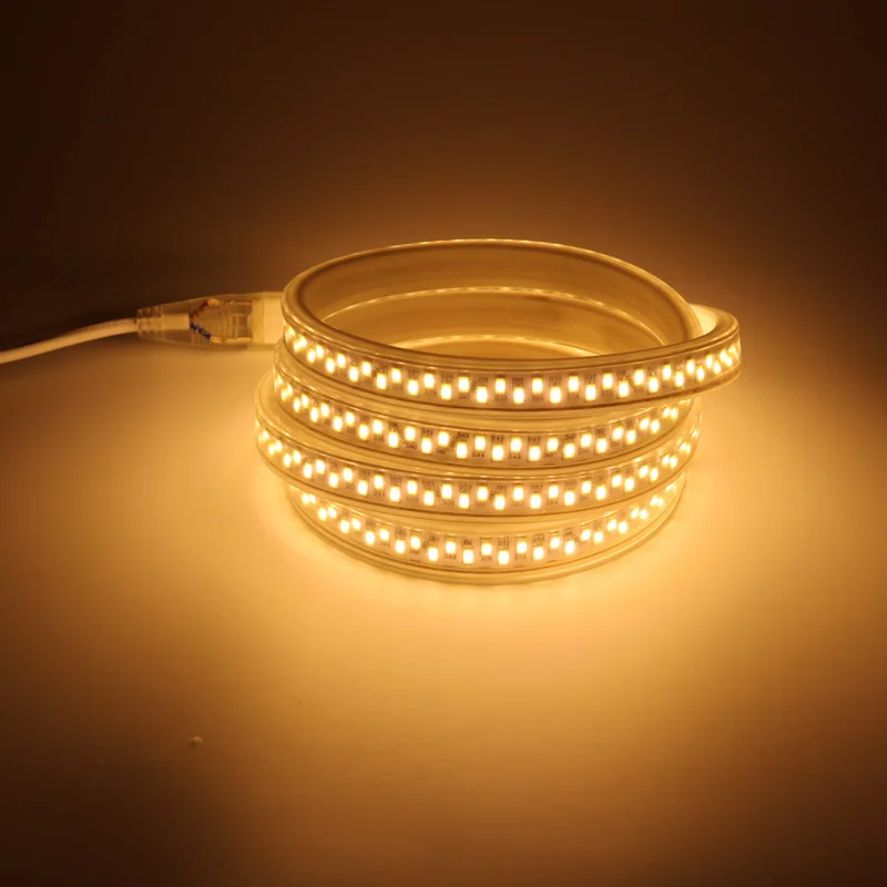 Гибкая Водонепроницаемая светодиодная лента SMD 5730 220 В 100 л/м 1 м 2 3 5 10 15 17 20 50