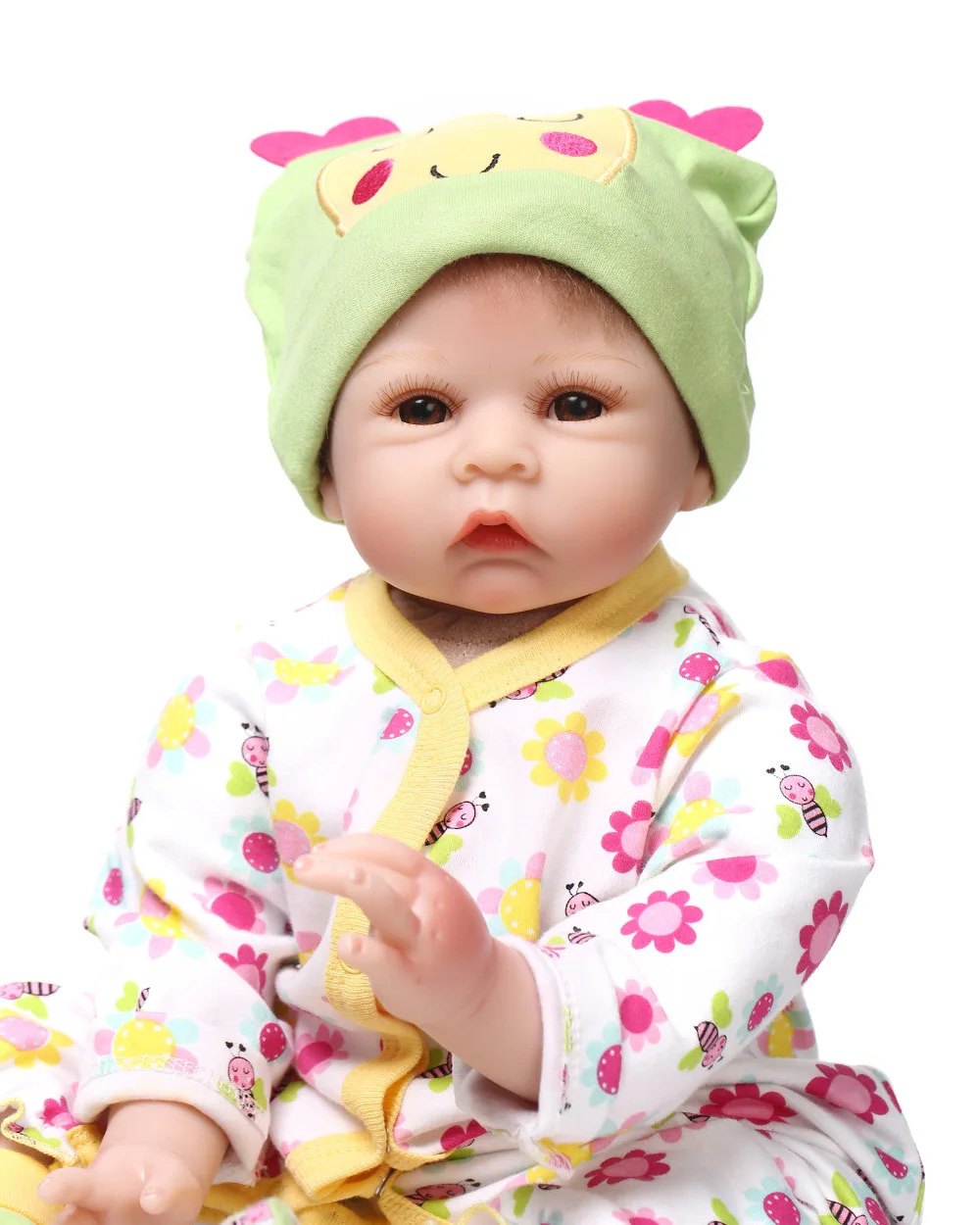 Nicery 22 дюйма 55 см Reborn Baby Doll магнитного Рот Мягкий силиконовый реалистичные девушка