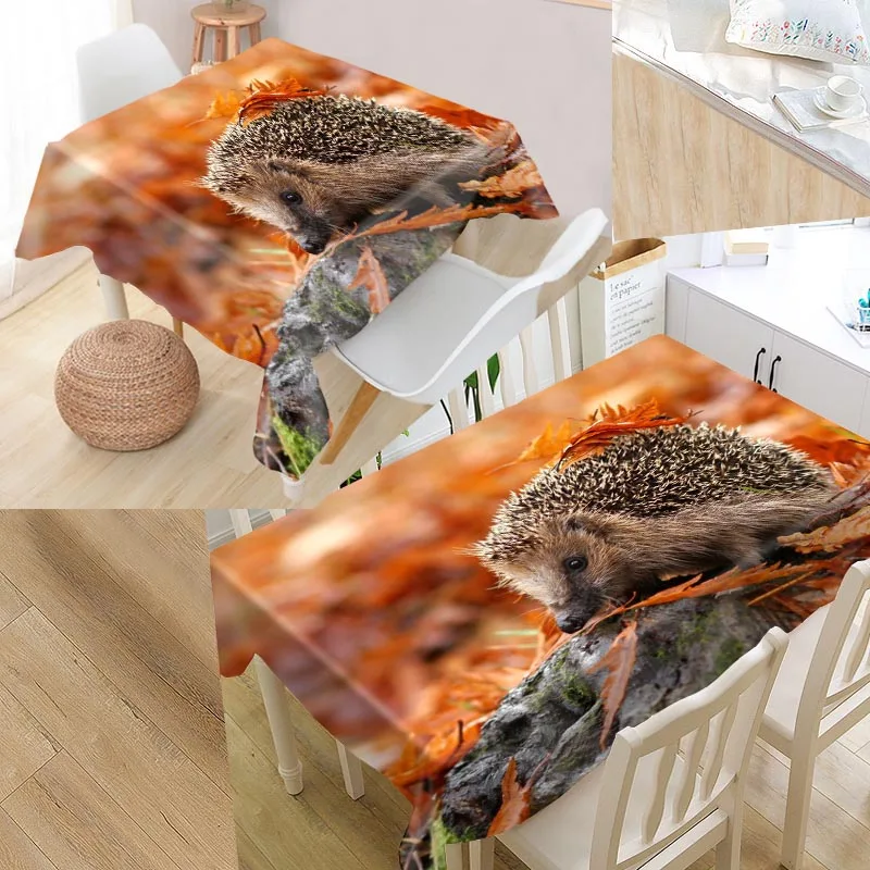 

Best Custom Hedgehog Cloth Rectangular Oxford Print Waterproof Oilproof Square Table Cover Wedding Party Tablecloth