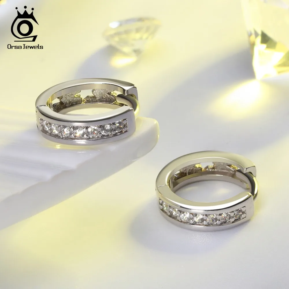 ORSA JEWELS Новое поступление без содержания свинца и никеля классический серебристый цвет серьги Модные серьги ювелирные изделия для женщин OE101