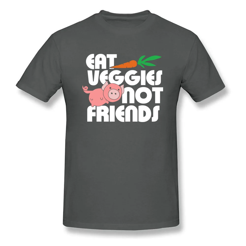 Футболка с изображением животного Eat Veggies Not Мужская футболка друзей забавная