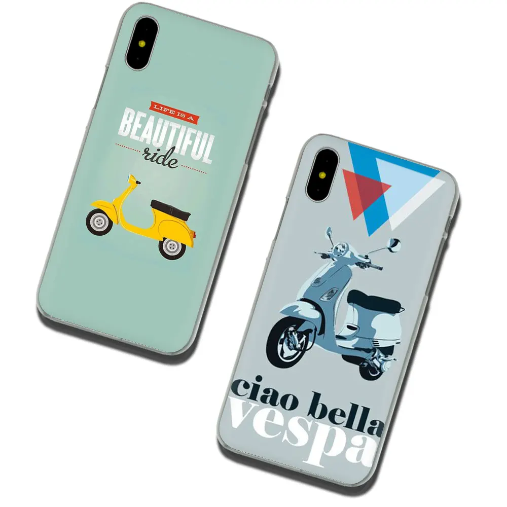 Жесткий чехол Vespa Scooter для телефона iPhone SE 2020 11 Pro 6 6S Plus 7 8 X XS XR Max|Бамперы| |