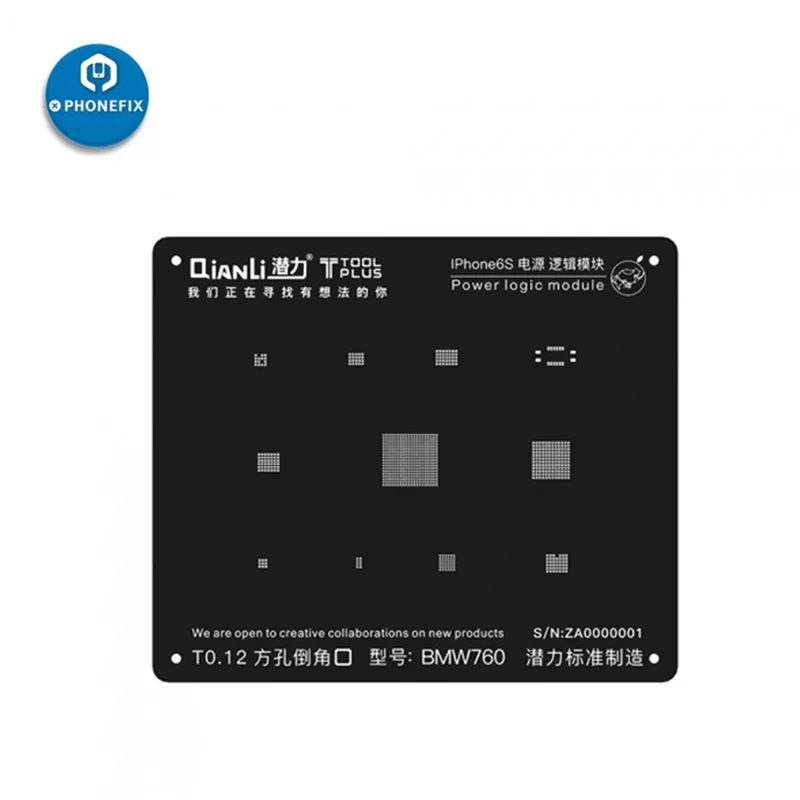 PHONEFIX QianLi iBlack 3D BGA трафарет power Logic IC чипы инструмент для ремонта iPhone 5 5S 6 6S 7G 7Plus 8 8P