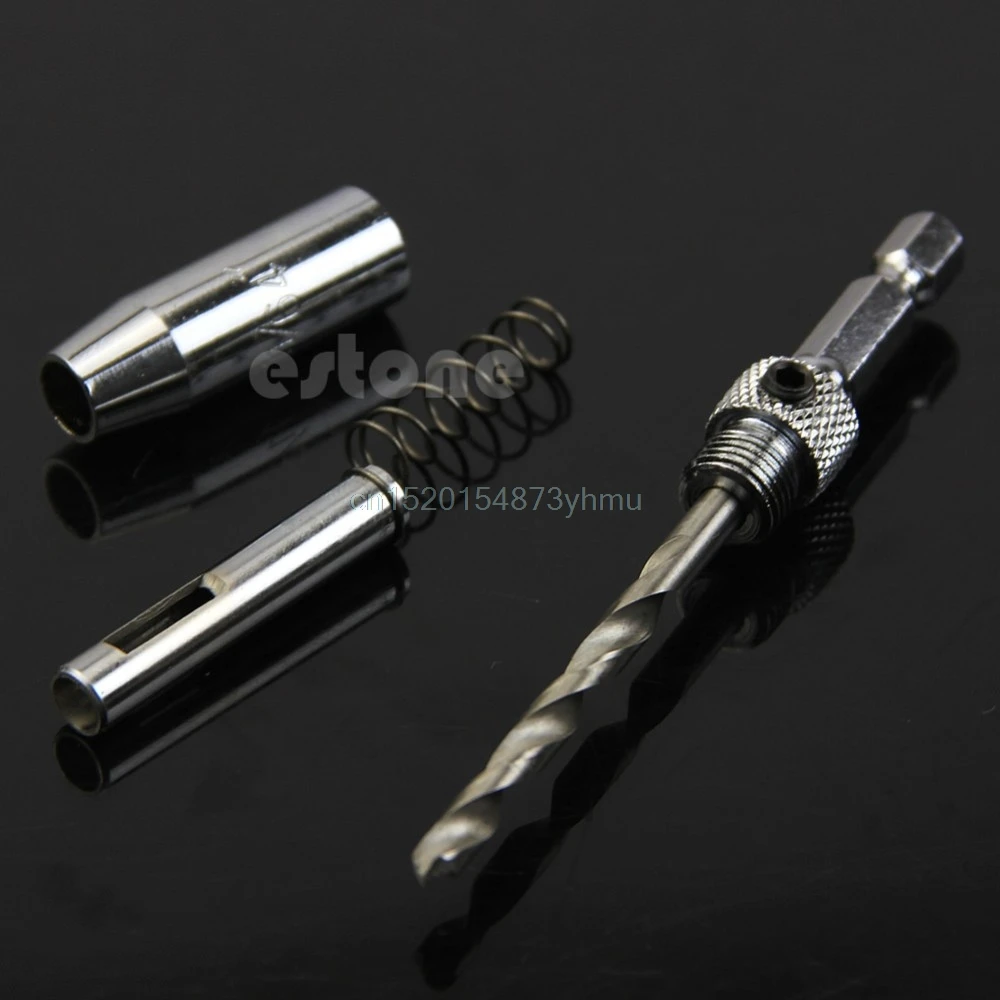 

4x HSS Self Centering Hinge Drill Bits Set Door Cabinet 5/64" 7/64" 9/64" 11/64" #L057# new hot