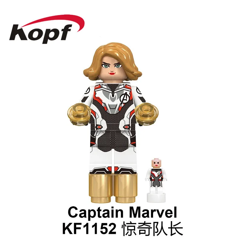 KF1152 Without Box Building Blocks Figures Bricks Thor Captain America Loki With Chromed Hair Doctor Strange War Machine Wasp For Kids Toys KF6101 - Цвет: KF1152 Without Box
