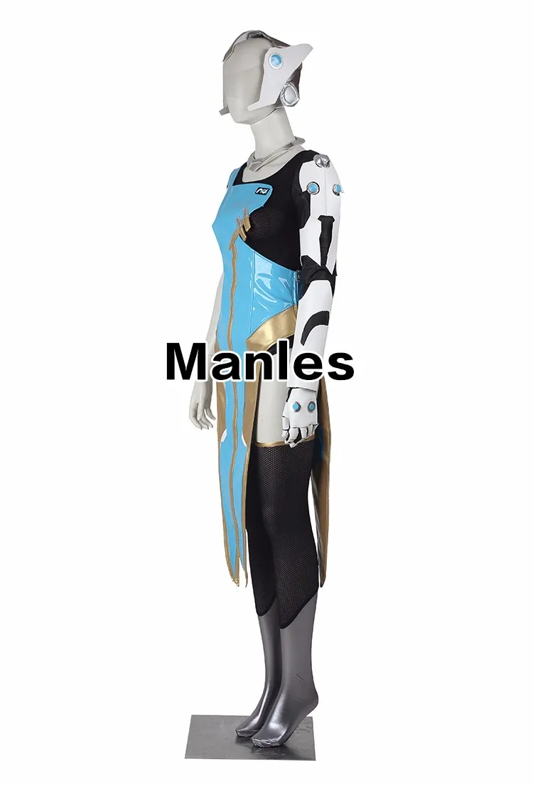 Symmetra Косплэй костюм игры герой Костюмы женский синий костюм Косплэй Symmetra костюм полный набор Хэллоуин Необычные платья Взрослый Для женщин