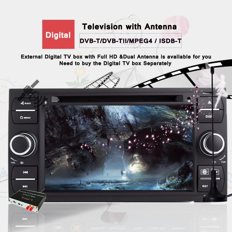 android 10.0 7&quot DVD Radio Player GPS sat nav Navigatio for FORD TRANSIT FOCUS C-MAX S-MAX FIESTA GALAXY FUSION WiFi Head units |