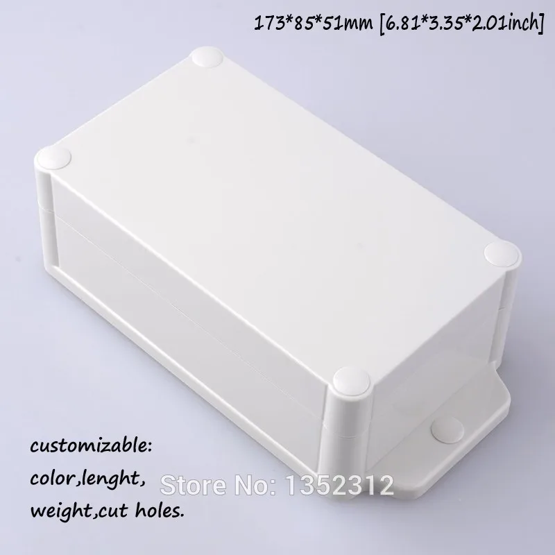 

One pcs 173*85*51mm plasitc wall mount case IP68 waterproof junction box housing DIY control box control box project small case