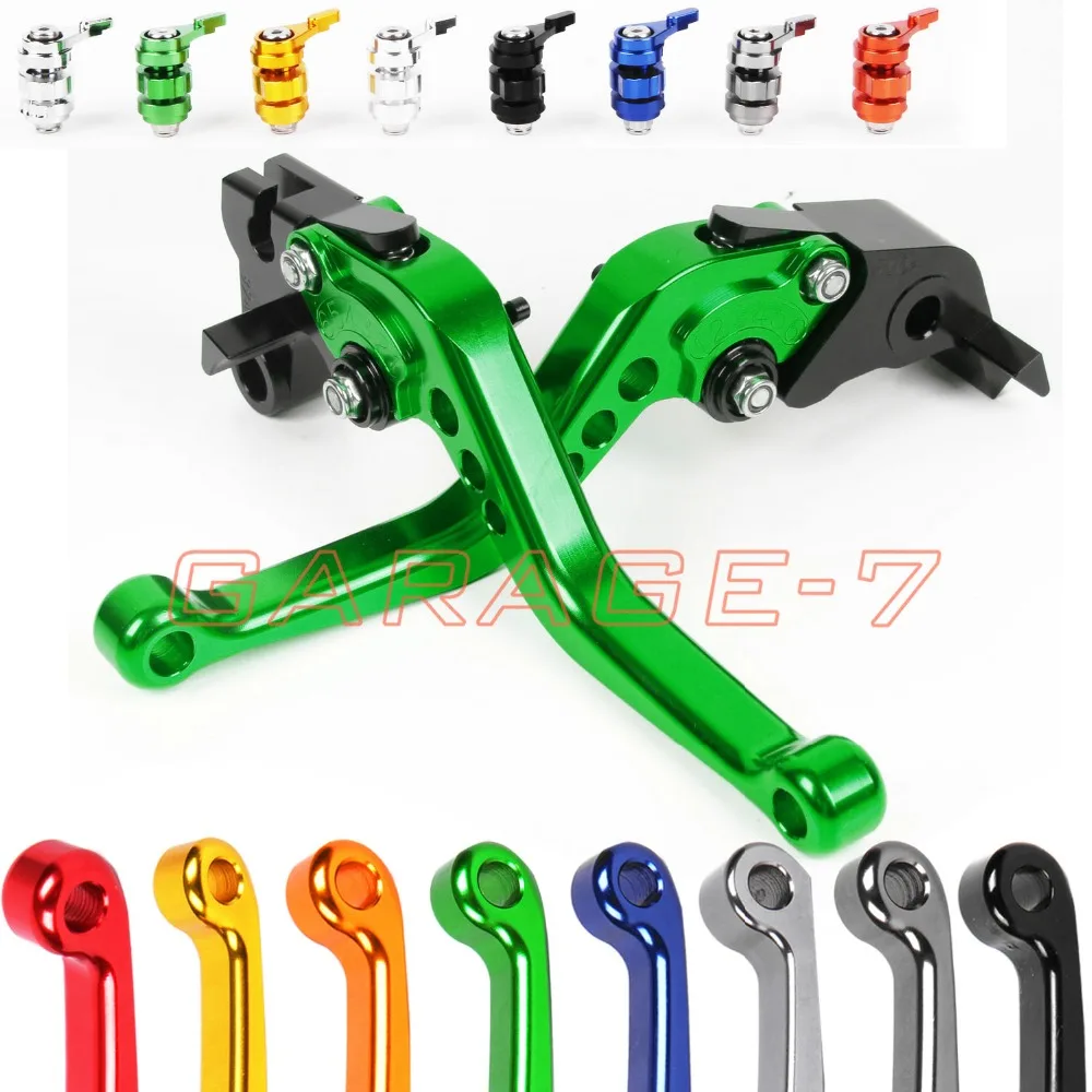 Рычаги тормоза сцепления для Kawasaki ZX7R ZX7RR ZX9 ZZR1100 ZX 11 ZRX1100 ZRX1200 ZZR1200 ZXR750 CNC короткий