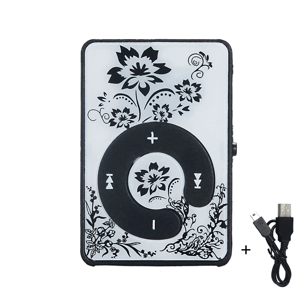 WINBOB Hifi мини клип цветочным узором MP3 плеер Media Поддержка Micro SD карты памяти с