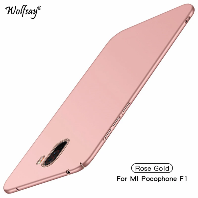 Для Pocophone F1 чехол Роскошный тонкий гладкий жесткий чехол для телефона Xiaomi Pocophone F1 защитный чехол для Xiaomi PocoPhone F1