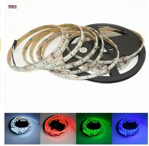 10 метров DC12V 60 светодиодов/m 5050 RGB SMD5050 гибкий 300 светодиодов светильник IP65