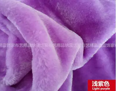 light purple Роскошный простой цветной короткий ворс Забавный искусственный мех Ткань 14 мм 6" 170 cms материал - Цвет: light purple