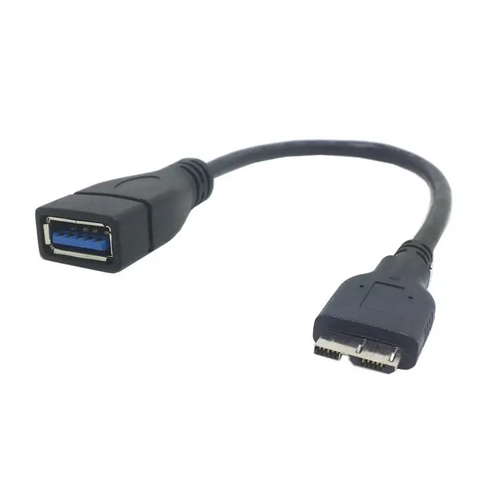 Черный кабель хоста Micro USB 3 0 OTG для флэш-накопителя и SSD с USB-адаптером | Компьютеры