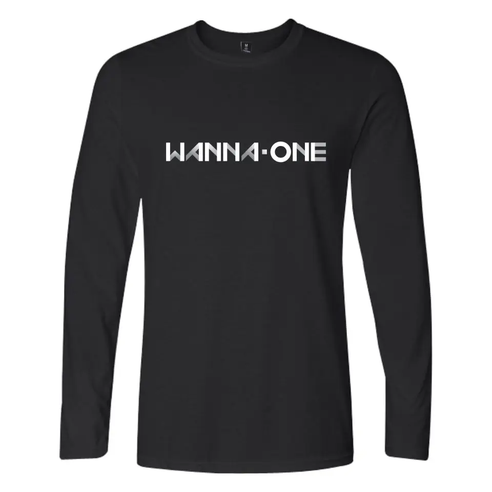 Kpop корейский новый мальчик группа WANNA ONE футболка модная одежда Корейский Wanna One