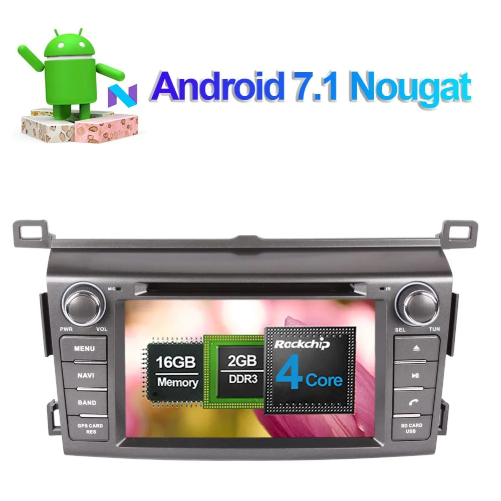 Автомобильный радиоприемник 7 дюймов Android 1/8 0 Восьмиядерный процессор 4 Гб ОЗУ