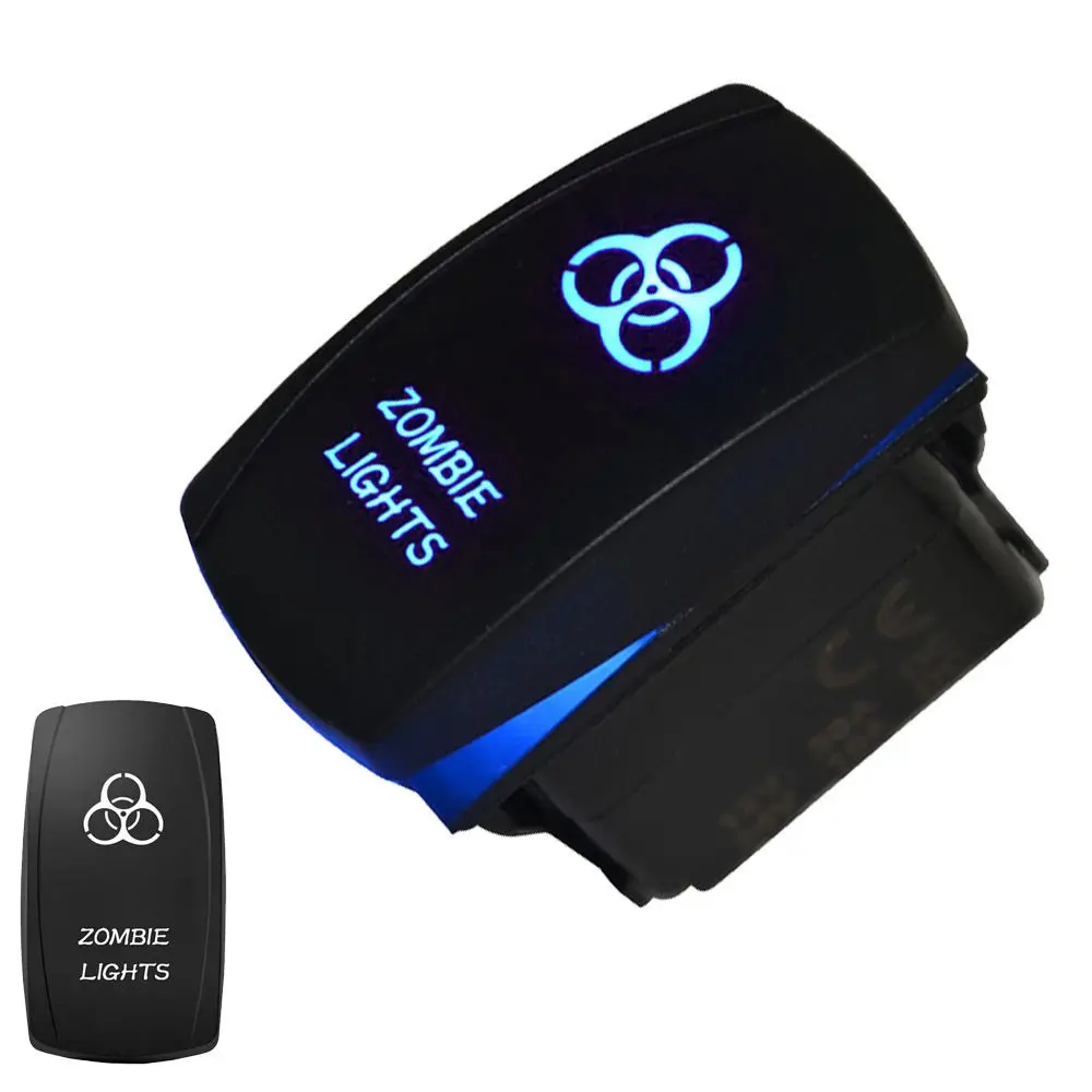 EE support 12V 20A тумблер клавишный переключатель синий светодиод автомобиль