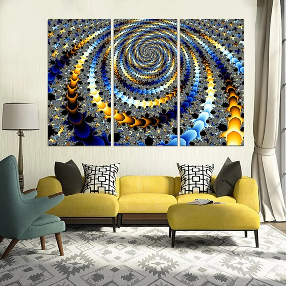 

Drop shipping 3 Panel printed painting Abstract painting Wall Art Picture Home Decoration Living Room Modern painting LS691
