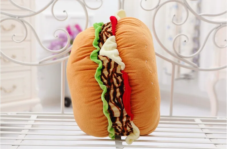 36 см мягкие плюшевые подушки гамбургер детские игрушки куклы Burger King Подушки